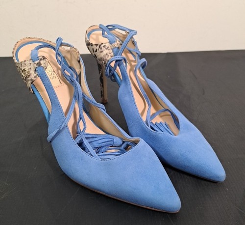 Guess blue suede snakeskin - guess,