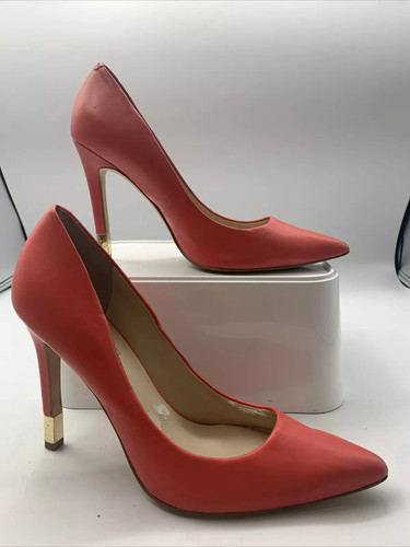 Guess pink leather stiletto - leather,