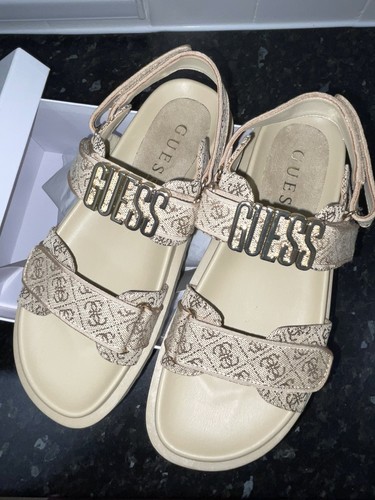 Beige guess fabelis logo - guess,